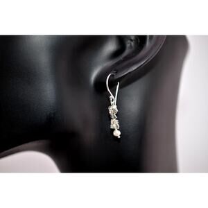 Catherine Weitzman Sterling Silver Keishi Pearl Dangle Earrings